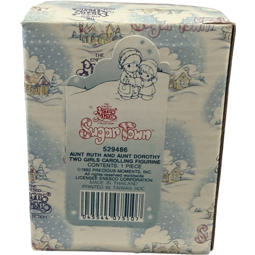 Precious Moments Sugar Town Aunt Ruth Aunt Dorothy Caroling Bisque Vintage - Picture 6 of 7
